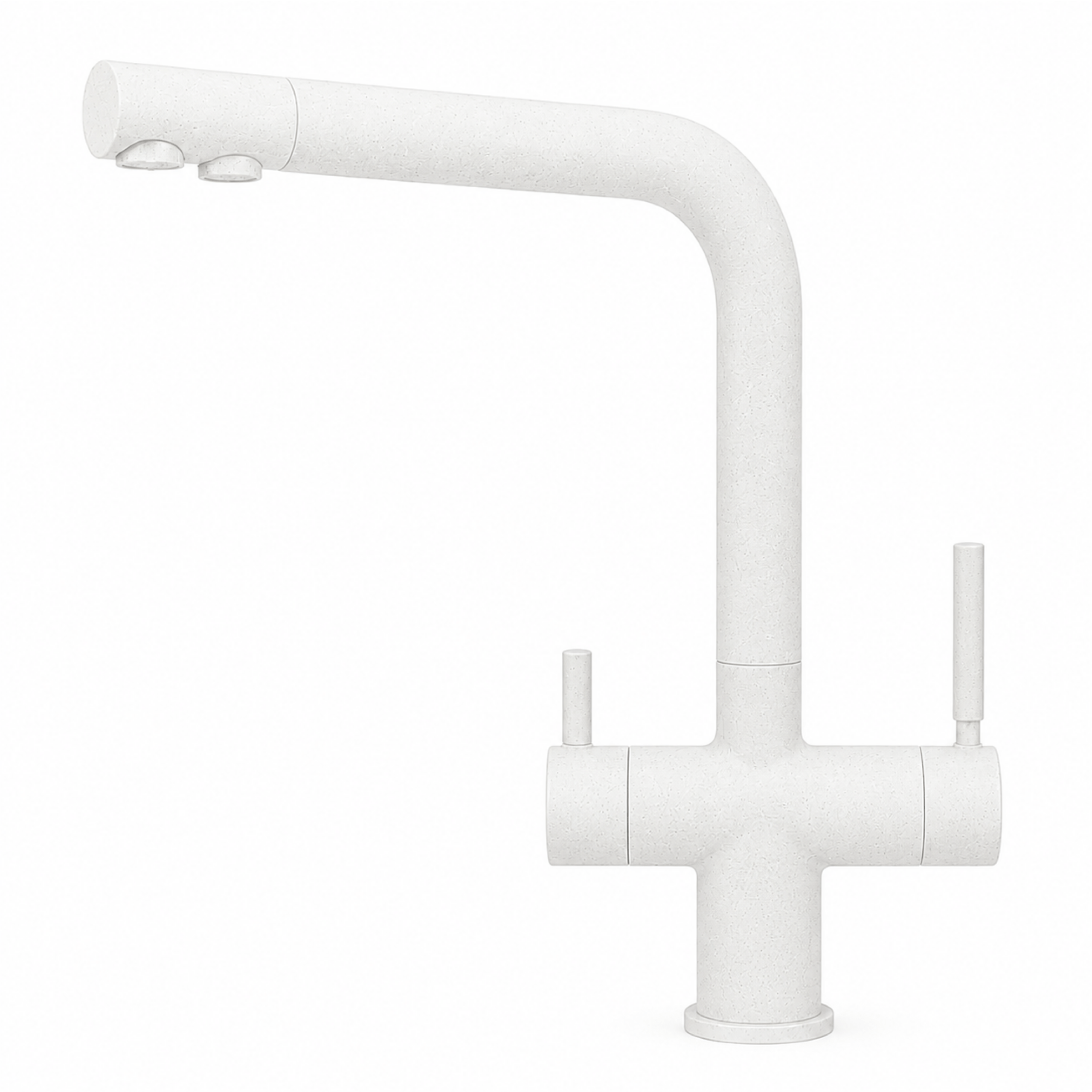 331919-WH Shurity 384 Rubinetto da cucina 3 vie Acciaio Inox Bianco - immagine 1