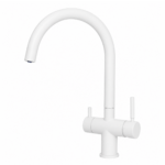 Shurity 412 Rubinetto da Cucina 4 Vie in Acciaio inox Bianco