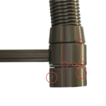 Shurity 362 Rubinetto da cucina con Doccetta a molla 3 vie Acciaio Inox Satinato – Prodotto con segni d’usura - immagine 3