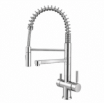 Shurity 480 Rubinetto da cucina con Doccetta in gomma 4 vie Acciaio Inox Cromo