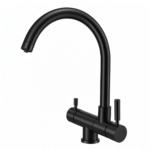 Shurity 570 Rubinetto da cucina Abbattibile sottofinestra 5 vie Nero Opaco