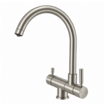 Shurity 570 Rubinetto da cucina Abbattibile sottofinestra 5 vie Nickel Spazzolato