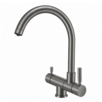 Shurity 570 Rubinetto da cucina Abbattibile sottofinestra 5 vie Grigio
