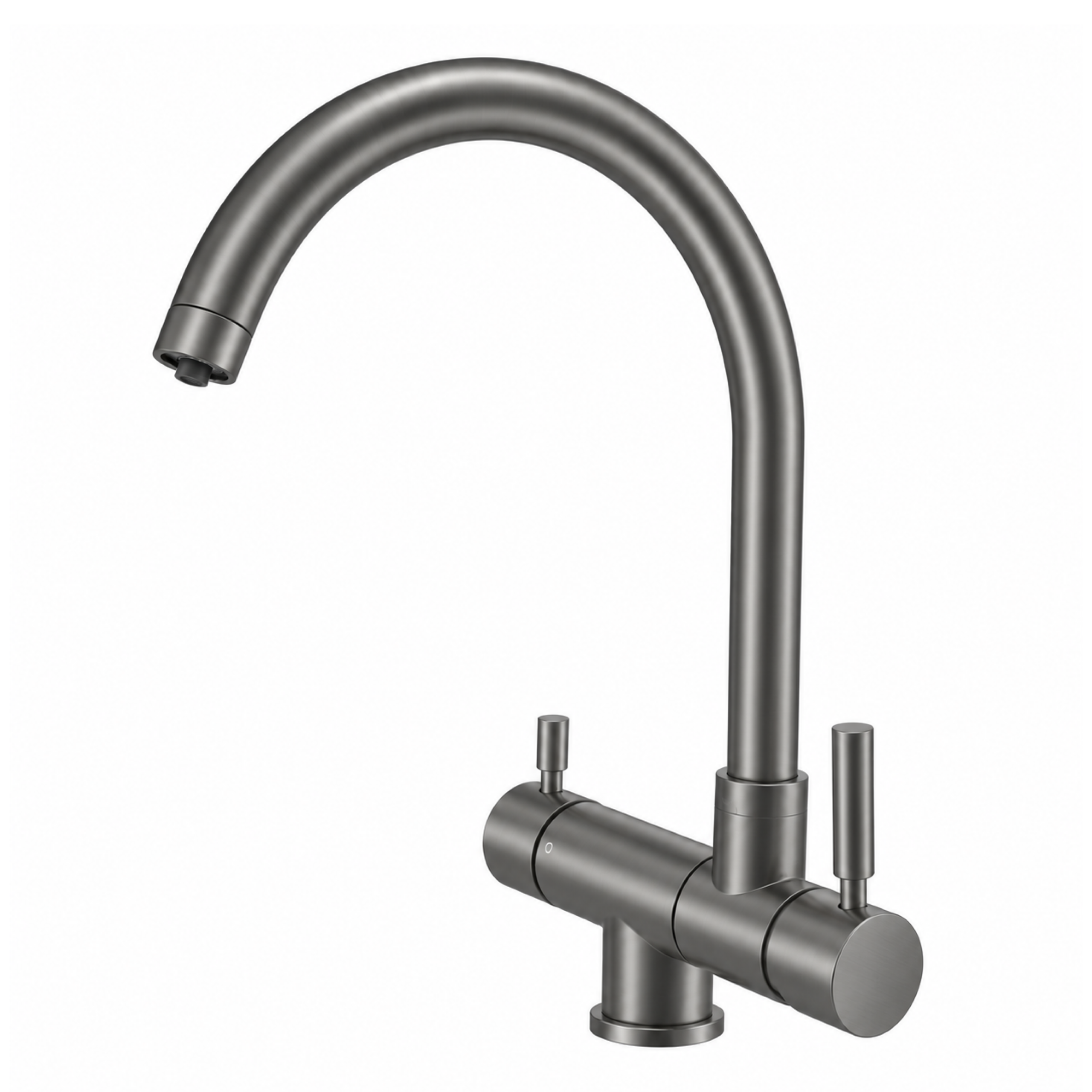 332440-SL Shurity 570 Rubinetto da cucina Abbattibile sottofinestra 5 vie Grigio - immagine 1