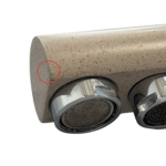 Shurity 320 Rubinetto da cucina Miscelatore 3 vie 3/8"  Granito Avena  - Prodotto con segni d’usura - immagine 5