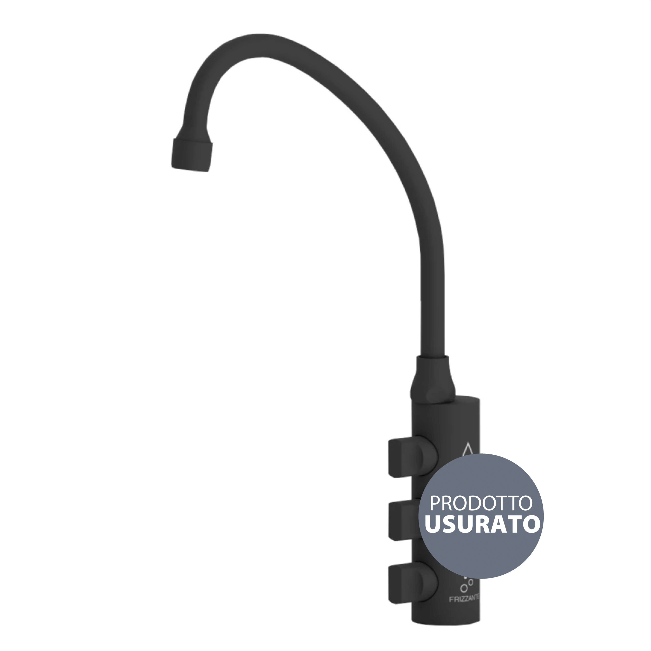 OC-331221-BK-35 Shurity Firenze Rubinetto di prelievo per depuratori 3 Vie 6mm. Nero Opaco – Prodotto con segni d’usura - immagine 1